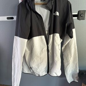 The North Face Black & White Colorblock Hooded Jacket